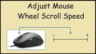 How to Adjust Mouse Wheel Scroll Speed in Windows 10 [upl. by Fabe]