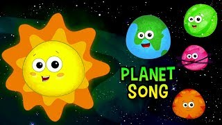 canción planeta  sistema solar canción  Kids Rhymes  Planet Song  Crayons Nursery Rhymes Español [upl. by Ymot]