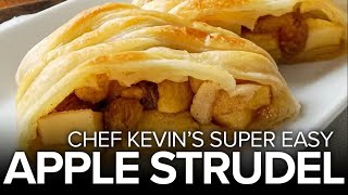 Recipe Chef Kevins Super Easy Apple Strudel [upl. by Adilen]