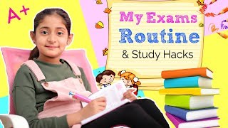 My EXAMS STUDY Routine  STUDENT HACKS  Tips Sketch MyMissAnand [upl. by Vod]