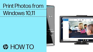 Print Photos from Windows 10 11  HP Printers  HP Support [upl. by Ynetruoc]