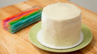 HOW TO DECORATE A CAKE WITH CREAM CHEESE FROSTING [upl. by Pilif67]