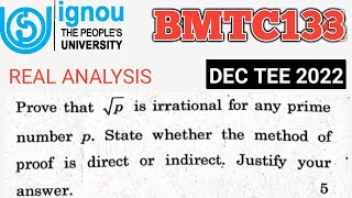 Bsc Mathematics  IGNOU  BMTC 133  Dec TEE 2022  Question no 2c  Real Analysis  BSCG  MTE09 [upl. by Odracer]