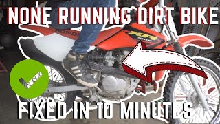 Dirt Bike Wont Start Heres How To Fix It  EXTRA TIPS [upl. by Neenaj22]