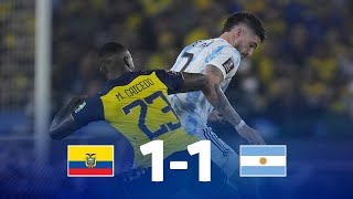 Eliminatorias  Ecuador 11 Argentina  Fecha 18 [upl. by Anairotciv]