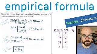 Empirical Formula  How to Determine  Positive Chemistry [upl. by Atikcir]