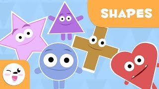 Geometric Shapes for kids  Preschool Vocabulary [upl. by Dew]