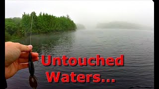 Fishing Remote Lake DEEP In the Woods of Northern Wisconsin [upl. by Kcirredal]