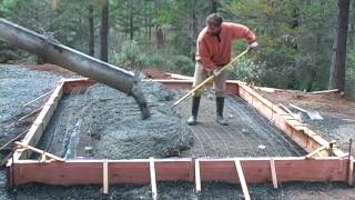 Pouring a Concrete Slab Foundation [upl. by Garland717]