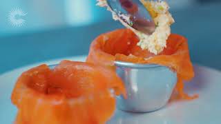 Smoked salmon mousse with crème fraîche lime and dill by Galton Blackiston [upl. by Reinert]