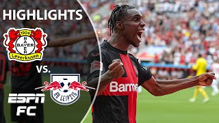 Bayer Leverkusen vs RB Leipzig  Bundesliga Highlights  ESPN FC [upl. by Bail856]