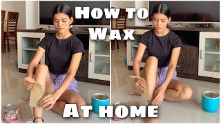 How to remove body hair at home HOW I WAX AT HOME Mishti Pandey [upl. by Adorl]