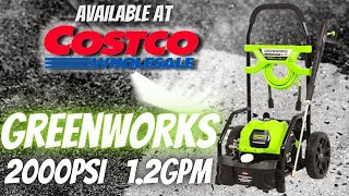 Greenworks Electric Pressure washer at COSTCO 2000 PSI ELectric Pressure Washer Review and Testing [upl. by Ardekahs158]