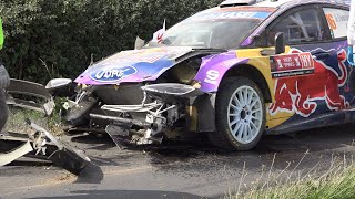 WRC Ypres Rally 2022  Big Crash Fourmaux [upl. by Alyahc69]