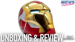 Iron Man MK85 Wearable Helmet Unboxing amp Review  Life Size Prop Replica [upl. by Ivon990]