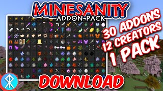 MINESANITY Addon Pack BedrockMCPEXbox Minecraft [upl. by Froma]