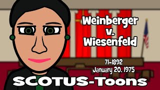 Weinberger v Wiesenfeld SCOTUSToons [upl. by Veradi]