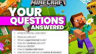 Answering YOUR questions about Minecraft AddOns for Bedrock [upl. by Bouchier365]