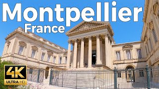 Montpellier France Walking Tour 4k Ultra HD 60fps – With Captions [upl. by Maleeny]