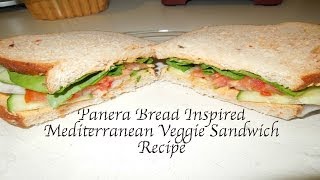 Panera Bread Inspired Mediterranean Veggie Sandwich Vegan [upl. by Kape]