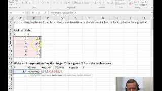 Linear Interpolation in MS Excel [upl. by Nalym]