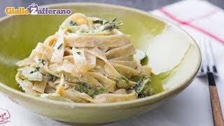 PASTA PANNA E ASPARAGI Primo piatto facile e veloce [upl. by Anaihs]