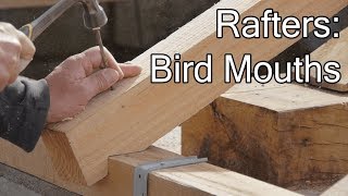 DIY ROOF RAFTERS BIRD MOUTHS [upl. by Nahtal167]