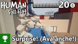 Surprise Avalanche  Human Fall Flat  AchievementTrophy Guide [upl. by Enaile]