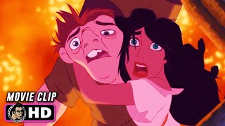 THE HUNCHBACK OF NOTRE DAME Clip  Frollos Death 1996 Disney [upl. by Marijo]