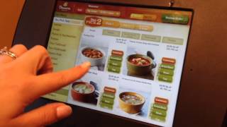 Panera Bread iPad Ordering From Kiosk [upl. by Ellary]