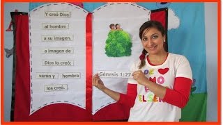 Idea Mural con forma de Biblia [upl. by Sudderth526]