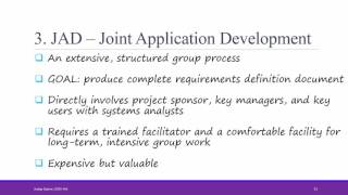 Systems Analysis amp Design  Ch 3  Requirement Gathering Techniques [upl. by Floeter619]