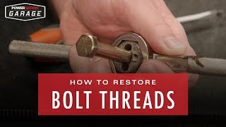 How To Restore Bolt Threads [upl. by Ahar470]