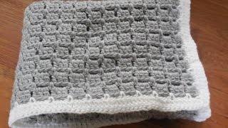 babydeken haken  baby blanket crochet beginner [upl. by Adlee32]