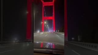 Istanbul Nights Crossing the Illuminated Bosphorus Bridge [upl. by Noislla]