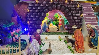 Christmas crib making video Christmas kudil [upl. by Meador410]