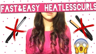 3 MINUTE HEATLESS CURLS [upl. by Ennalyrehc]