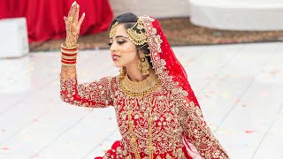 Beautiful Bridal Dance  Indian amp Pakistani Wedding  Salaam  Deewani Mastani  TailorMadeForReza [upl. by Eittam]