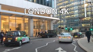 London 4K  Canary Wharf  Driving Downtown  England [upl. by Tu]