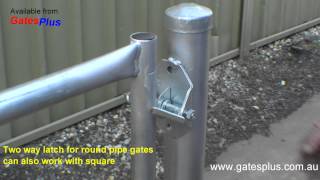 Gate Latch 2 way for round pipe and square [upl. by Klenk]