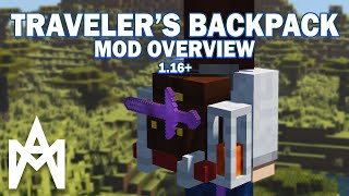 Minecraft  Travelers Backpack Mod Overview 116118 [upl. by Ponzo]