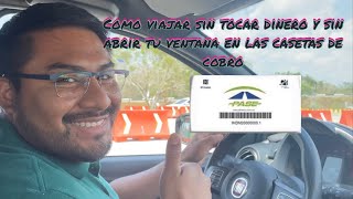 Como viajar seguros sin contacto en las casetas de cobro de las autopistas 🛣 de México con PASE [upl. by Slocum]