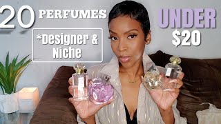 💕20 Amazing Perfumes UNDER 20 Designer amp Niche AffordableCheap Perfumes For Women On A Budget [upl. by Brandyn]