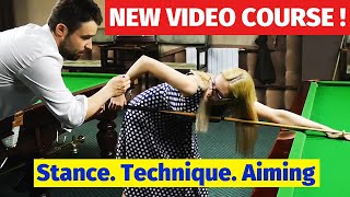 Video Course quotSnooker Basics Stance Aiming Cue actionquot [upl. by Giddings]