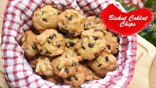 BISKUT COKLAT CHIPS ALA FAMOUS AMOS  CRUNCHY CHOCOLATE CHIP COOKIES [upl. by Stormie171]