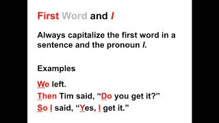 Capitalization Lesson  When to Capitalize in the English Language [upl. by Weinstock367]