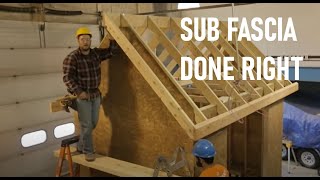 How to Install Sub Fascia  Roof Framing Part 7 [upl. by Tteltrab]