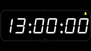 13 Hour  TIMER amp ALARM  1080p  COUNTDOWN [upl. by Saval]