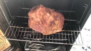 Smoked Ham On Masterbuilt Smoker  Ham Recipe [upl. by Frodine769]