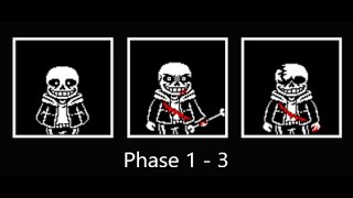 Undertale Last Breath Sans all phases  ENDING [upl. by Fulviah]